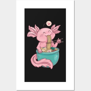 Japanese Axolotl Posters and Art